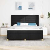  s opruga kutije s LED trakama Crna 180 x 200 cm tkanina | shoptok.hr