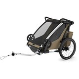 Thule Chariot Cross 2 double multifunkcionalna sportska prikolica za bicikl - 2 djece, bež | shoptok.hr