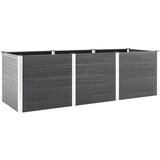 vidaXL visoka greda siva 300x50x91 cm wpc | Shoptok.si