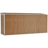 vidaXL Zidno vrtno spremište smeđe 118 x 382 x 178 cm pocinčani čelik | shoptok.hr