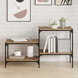 Police za knjige 4 pcs Smeđa 60 x 40 x 1,5 cm Konstruirano drvo | shoptok.hr