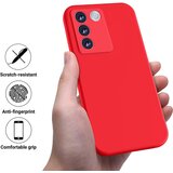 INORCO Za vivo V27e 4G/S16e 5G telefonska torbica proti praskam tekoči silikonski mehki ovitek s trakom, (22034049) | Shoptok.si