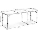  Sklopivi sto za kampovanje white, 180x60 cm | ePonuda.com
