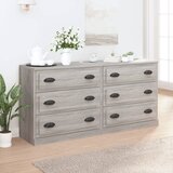 The Living Store Komoda 2 kosa siva sonoma inženirski les - Komoda, (21662374) | Shoptok.si