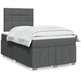  Krevet box spring s madracem tamnosivi 120 x 190 cm tkanina | shoptok.hr