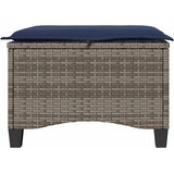  Vrtni tabure s jastucima 2 kom sivi 55x55x36 cm poliratan | Eponuda.com