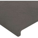 vidaXL LED uzglavlje tamnosivo 83x16x118/128 cm baršunasto | shoptok.hr