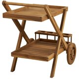 House Nordic Servirni voziček na kolesih iz masivnega lesa 50x86 cm Pasaku – | Shoptok.si