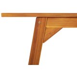 vidaXL Vrtna jedilna miza 110x56x75 cm trden akacijev les | Shoptok.si