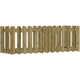 vidaXL Vrtna visoka greda z ograjico 150x50x50cm impregnirana borovina | Shoptok.si