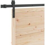 vidaXL Drsna vrata Rjava 100 x 208 cm Trdna borovina | Shoptok.si