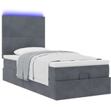 vidaXL Okvir kreveta s madracima tamnosivi 90x190cm baršunasti | shoptok.hr