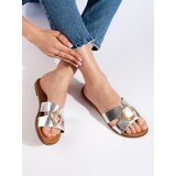 Shelvt Silver women's flat flip-flops Cijene
