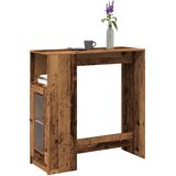 vidaXL Barska miza s policami starinski les 101x40x103,5 cm inž. les Cene