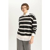 Defacto Relax Fit Striped Long Sleeve Sweatshirt cene