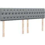 vidaXL Krevet s oprugama i madracem svjetlosivi 200 x 200cm od tkanine | shoptok.hr