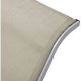  Ležalnik 2 kosa z mizico aluminij krem barve | Shoptok.si