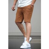 Madmext Men's Brown Basic Shorts 5438 Cene