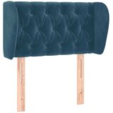  Uzglavlje s ušima tamnoplavo 83x23x78/88 cm baršunasto | shoptok.hr