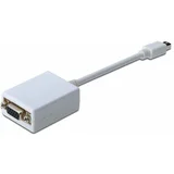 Digitus DisplayPort / VGA Adapter [1x Muški konektor Mini DisplayPort - 1x Ženski konektor VGA] Bijela