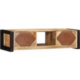 vidaXL TV omarica 100x30x25 cm Masivni neobdelan les Mango | Shoptok.si