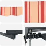 vidaXL Avtomatska Zaslonka v Rumeni in Oranžni, 300 x 250 cm | Shoptok.si