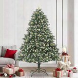 vidaXL Umjetno božićno drvce s stalakom Zelena 160 x 160 x 240 cm | shoptok.hr