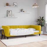  Dnevni krevet žuti 100 x 200 cm baršunasti | shoptok.hr