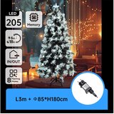 Aigostar LED spoljašnja božićna jelka 205xLED/6W/230V/8 funkcija 180 cm IP44 hladna bela | Eponuda.com
