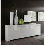 MID.YOU ŠIROKA KOMODA, bela, visoki sijaj | Shoptok.si