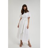Moodo Women's dress with waist tie - white | shoptok.hr