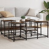  Stolić za kavu boja hrasta 40 x 40 x 45 cm konstruirano drvo | shoptok.hr