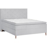 Welnova POSTELJA BOXSPRING 160 cm x 200 cm , tekstil svetlo siva | Shoptok.si