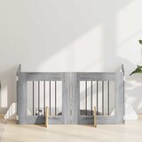  Vrata za pse s postoljem 4 pcs Siva sonoma 60 x 60 cm | shoptok.hr