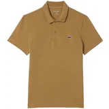 Lacoste Regular Fit Cotton Blend Polo Shirt Brown Smeđa