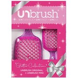 Hair Brush Glitter Duo Set - Rose Quartz Pink Cene