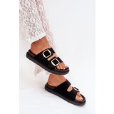 Boto Women's Platform Sandals With Golden Buckles Black Verena | ePonuda.com