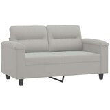  Dvosed svetlo siv 120 cm tkanina iz mikrovlaken, (20929144) | Shoptok.si