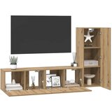  Set TV komoda 3 kom. Umjetnički hrast Konstruirano drvo Smeđa 60 x 30 x 30 cm | Shoptok.si