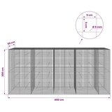  Gabion s žicom debljine 5 mm i mrežom 5x5 cm 450x50x200 cm - 50 cm 200 cm 450 cm | shoptok.hr