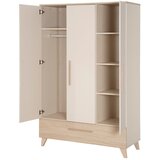 Roba Kremno bela/v naravni barvi otroška garderobna omara v hrastovem dekorju 118x190x52 cm Sidney – | Shoptok.si