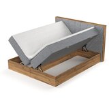 Maison de Rêve Siva/v naravni barvi boxspring postelja s prostorom za shranjevanje 140x200 cm Asahi – | Shoptok.si