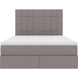  Krevet s od storage Sivo-smeđa 140 x 200 cm Lažna koža | shoptok.hr