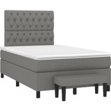  The Living Store Box spring postelja z vzmetnico temno siva 120x190 cm blago - Box Spring Postelja, (21450682) | Shoptok.si