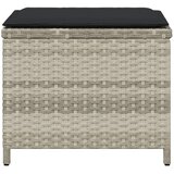  Vrtni taburei s jastucima 4 kom 40x40x35 cm od poliratana | shoptok.hr
