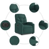  Električni naslonjač na podizanje tkanina tamnozeleni | shoptok.hr