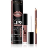 Eveline OH! my LIPS Matt set za ustnice 02 Milky Chocolate Cene