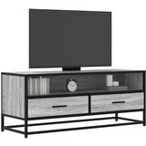 Furnova TV omarica siva sonoma 100x34,5x40 cm inženirski les in kovina, (21923130) Cene