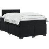  Boxspring krevet s madracem Crna 120 x 190 cm Baršun | shoptok.hr