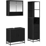  Set namještaja za kupaonicu 3 pcs Crni hrast Konstruirano drvo | shoptok.hr
